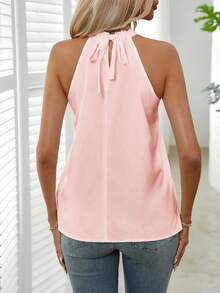 EMERY ROSE Women's Plain Sleeveless Tank Top, Simple And Fashionable, Suitable For Summer - Pink - View 2