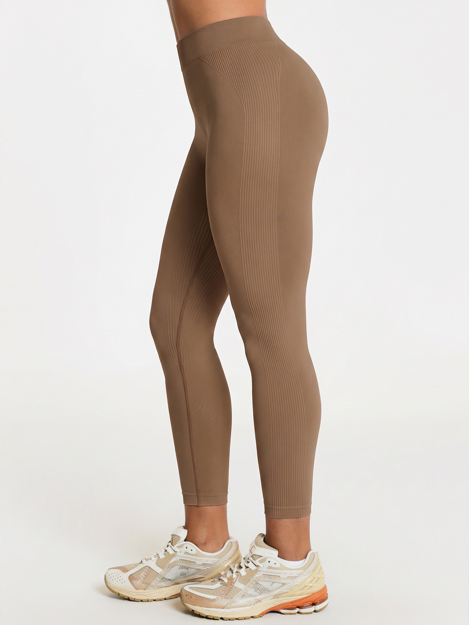 11SKNDS Seamless High Waist Leggings With Ribbed Texture Detail And Sculpting Fit With Sweat-Wicking, Stretchy, Buttery-Soft, Tummy Control & Butt-Lifting, For Gym Workout Fitness Studio, Running, Training & Hy-Rox