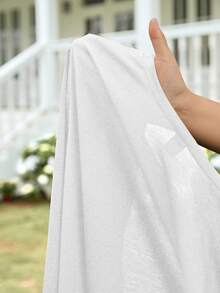 EMERY ROSE Chaqueta ligera de mujer de unicolor, de apertura frontal sencilla y uso diario. Chaqueta casual de primavera/otoño con mangas regulares sueltas, asimétrica, con flecos y cierre cruzado. Abrigo blanco liso y casual para uso diario - Blanco - Ver 7