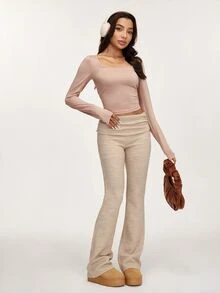 SHEIN BASICS 3 Buah Kaos Wanita - MultiWarna - View 11