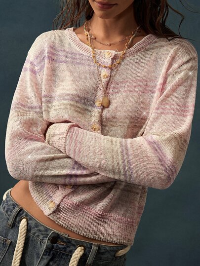 Bohemela Women's Casual Versatile Daily Wear Long Sleeve Cardigan