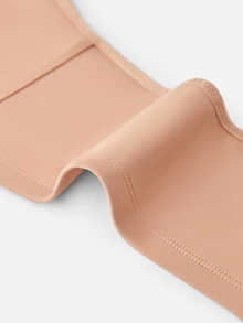 LUVLETTE Plus Unlined Full Coverage Underwire Bra-Pinch-Free Straps - Side And Back Smoothing Brown Minimizer Basic SizeFreedom Bra - Coffee Brown - View 9