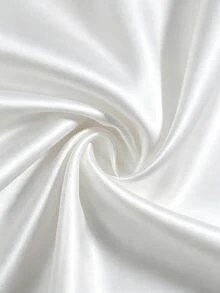 SHEIN Najma 女款白色時尚圓領無袖長洋裝，花卉圖案緞面優雅端莊日常洋裝，可穿在阿巴雅內層，適合婚禮與秋季 - 白色 - 查看 6