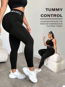 Rhythm Era Plus Size High Stretch Skinny Sports Pants Yoga Women Pants Gym Sports Black And White Summer - Multicolor - View 3