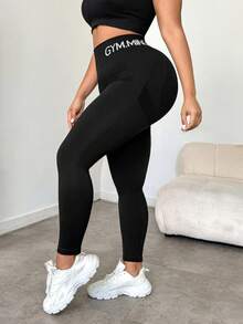 Rhythm Era Plus Size High Stretch Skinny Sports Pants Yoga Women Pants Gym Sports Black And White Summer - Multicolor - View 2
