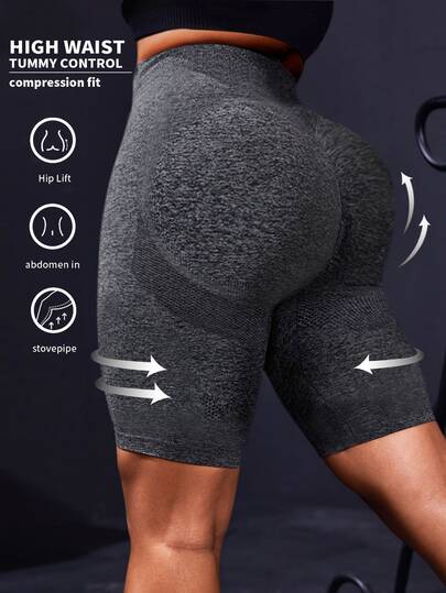 Rhythm Era Women's Plus Size Mesh Sports Shorts Legging Shorts