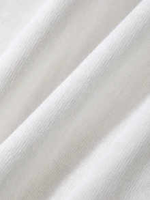 Dazy-Less Women's Minimalist Versatile Slit Long Sleeve T-Shirt For Daily Wear Business Casual Woman Fall - White - View 6