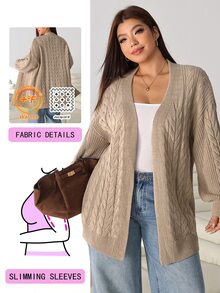 Solflare Plus Size Vintage Fashion Long Sleeve Cardigan Sweater College Style - Multicolor - View 1