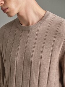 Calmiston Men's Casual Versatile Crew Neck Sweater Formal Old Money - Multicolor - View 4