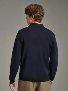 Calmiston Contains Wool Men's Autumn Casual Versatile Solid Color Sweater Formal Old Money - Multicolor - View 8