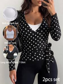 Sirith 2026 Spring/Summer New Women's Sports T-Shirt Tank Top - Black and White - View 1