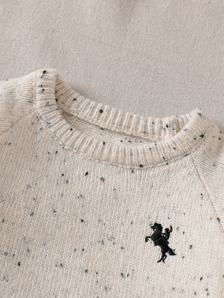 Infant/Baby Boy) Sweater, Long Sleeve Cardigan With Floral Horse Embroidery, Suitable For Spring, Autumn, Winter, Pairs With Jeans, Jacket, Cotton Coat - Multicolor - View 9