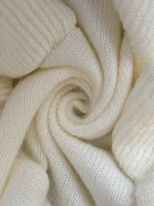 Selianne Women's V-Neck Frill Trim 3-Button Knit Cardigan - White - View 3