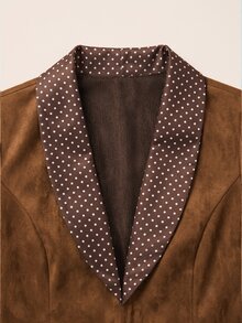 GlowEve Lady's Elegant Autumn Long Dress - Coffee Brown - View 4