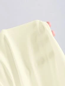 Sweetra Body de mujer retro y sexy, ajustado y estilizador, elegante, de alta gama, cómodo y versátil, body blanco de moda - Albaricoque - Ver 7