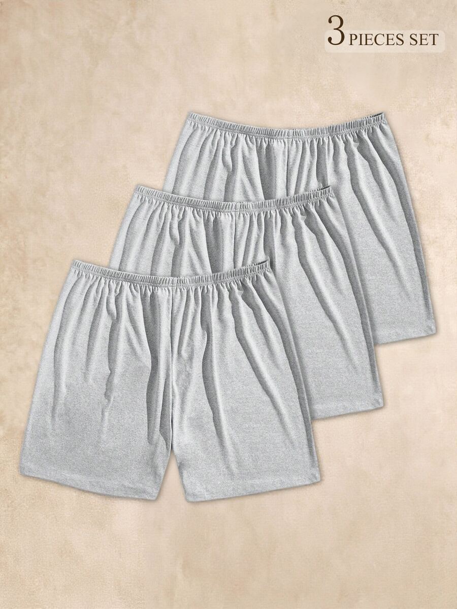 EverLounge 男士休閒短褲居家服下裝 - 淺灰色 - 查看 1