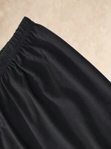 EverLounge 男士純色彈性腰居家短褲（2件組） - 黑色 - 查看 3