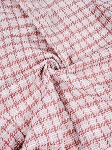 SHEIN LUNE Women's Plaid Pleated Casual Versatile Daily Travel Long Sleeve Jacket - Pink - View 10