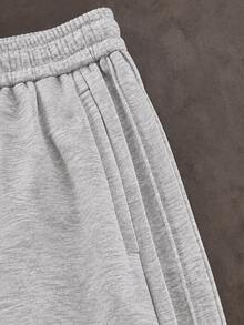 STYNVO Men's Casual Drawstring Waist Pocket Loose Sweatpants For Daily Wear - Grey - View 4