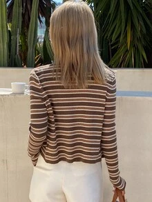Livesso Petite Women's Colorblock Camisole And Long Sleeve Cardigan Knit 2 Pieces Set Fall - Multicolor - View 2