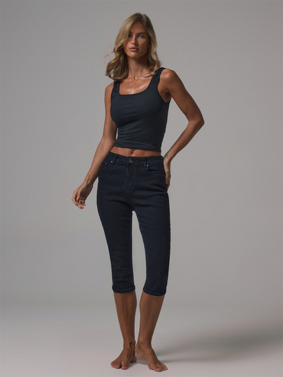 MUSERA Mid Rise Skinny Fitted Denim Jeans Autumn Winter Fall Daily Eveyday Core Denim