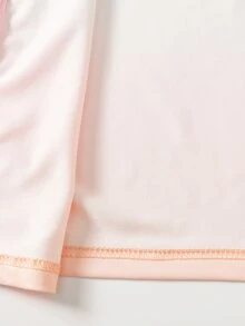 SHEIN 青少年女孩彩虹印花3件套：長袖假領拉鍊T恤、背心洋裝與單車短褲，多色套裝，適合四季穿著，專為青少年女孩設計，含3件短套裝 - 彩色 - 查看 10