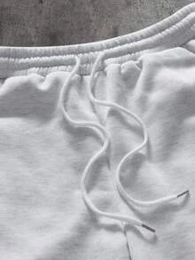 AXEPEAK Men's Long Sleeve Hoodie Sweatshirt And Drawstring Waist Striped Contrast Color Pants Set - Black - View 7