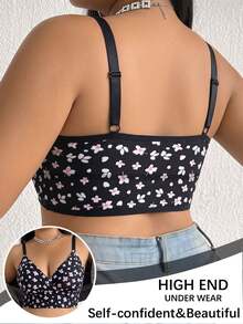 AltCore Halloween Plus Size Wireless Bra Single Piece - Multicolor - View 2