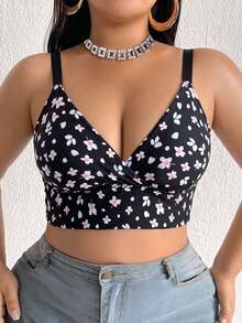 AltCore Halloween Plus Size Wireless Bra Single Piece - Multicolor - View 7