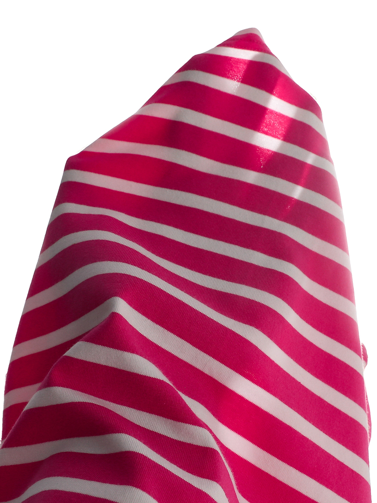 Genkimix Kids Girls' Rose Red Striped Long Sleeve Knit Top & Pants 2 Pieces Set, Fashionable Young Girl Casual Outfit, Suitable For School, Outings, Short Trips / Park Play, Light Sports / Walking, Early Autumn Wear - Hot Pink - View 8