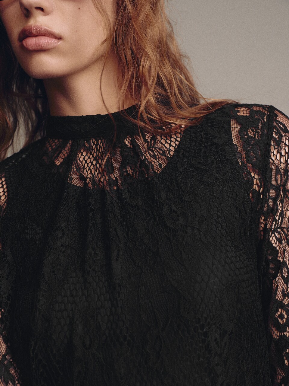MOTF URBAN CHIC FULL LACE LONG SLEEVE MOCK NECK SHEER TOP, AUTUMN/WINTER, BACK TO SCHOOL