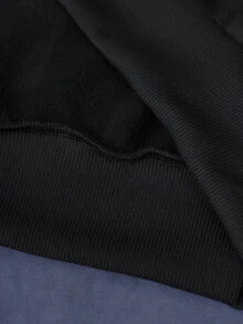 PAVTROS 男士哥德風 LA 毛巾刺繡連帽衛衣與寬腿運動褲套裝，美式暗黑高街，極簡 Cleanfit 休閒風格，慵懶放鬆，通勤、校園、街頭穿搭，針織連帽衛衣，鬆緊腰運動褲，實用口袋，奢華毛巾刺繡紋理，中性情侶穿搭，節日禮物 - 黑色 - 查看 8