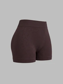 Sweetra 2PCS Women Plus Size Sports Shorts - Multicolor - View 4