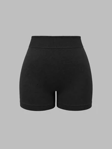 Sweetra 2PCS Women Plus Size Sports Shorts - Multicolor - View 7