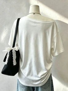 Lalippa 女款街頭風 Y2K 動物印花上衣，寬鬆夏季 T-shirt，適合城市度假、音樂節與校園活動 - 彩色 - 查看 2