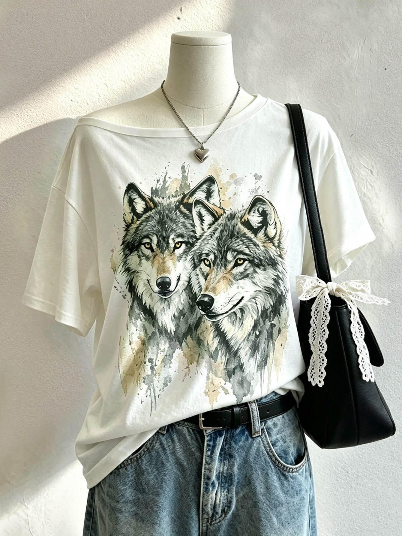 Lalippa 女款街頭風 Y2K 動物印花上衣,寬鬆夏季 T-shirt,適合城市度假、音樂節與校園活動 - 彩色 - 查看 1