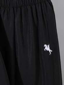 SHEIN 2件組青少年男孩休閒運動保暖內裡加厚連帽外套與長褲套裝，適合秋冬、學校、家庭聚會、返校、運動，秋季穿搭，冬季穿搭 - 黑色 - 查看 4