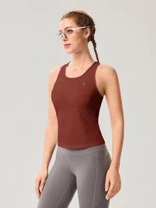 OutZeal Women's Solid Color Casual Versatile Daily Wear Sports T-Shirt - Burgundy - View 6
