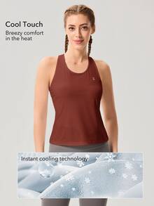 OutZeal Women's Solid Color Casual Versatile Daily Wear Sports T-Shirt - Burgundy - View 2