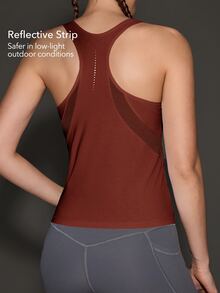 OutZeal Women's Solid Color Casual Versatile Daily Wear Sports T-Shirt - Burgundy - View 4