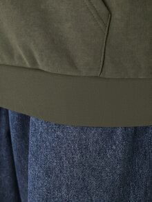 YARNWELL Women's Blend Zip Up Jacket With Pockets Metal Zipper Hoodie, Casual Everyday Essential For Daily, Travel & Loungewear - Green - View 8