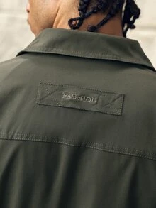 Norleigh Autumn/Winter New Men's Long Sleeve Jacket, Lapel Collar Casual Fashion Versatile Jacket, Multi-Pocket Military Green Button Work Jackets - Khaki - View 8
