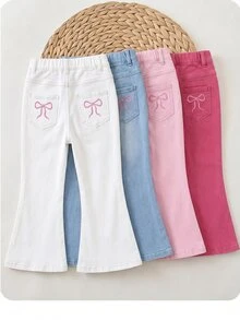 2PCS Young Girls Pants - Multicolor - View 4