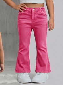 2PCS Young Girls Pants - Multicolor - View 2