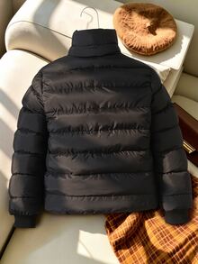 Jaket Kasual Serbaguna Musim Dingin untuk Remaja Perempuan - Hitam - View 3