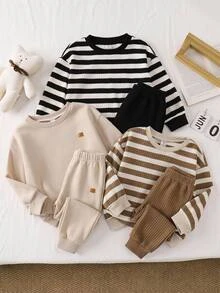 SHEIN 3PCS Young Boys Sweatshirts - Blue - View 3