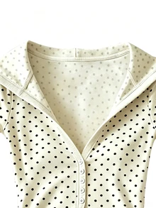 IslaSuriya Women's Summer Casual Polka Dot Print Top - Multicolor - View 3