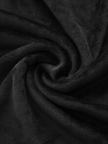 SHEIN Franclia Y2K Pure Desire Style Ladies Dark Velvet Sleeveless Cami Top Round Neck Side Waist Gathered Ruched Asymmetrical Diagonal Bottom Hem Floral Scalloped - Black - View 7