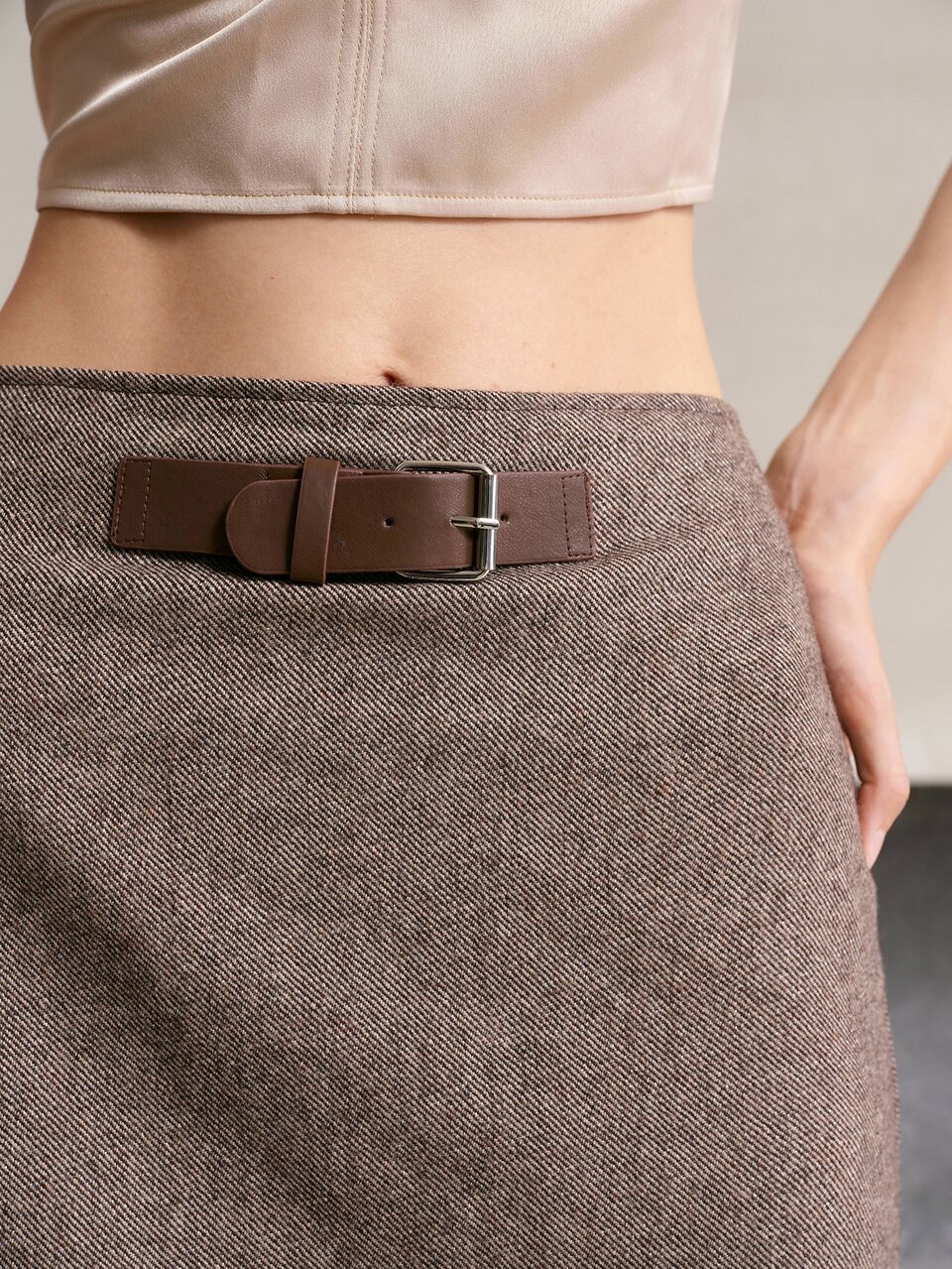 MOTF FRENCH VINTAGE SKIRT, WINTER NEW A-LINE HIGH WAIST SKIRT FOR WOMEN