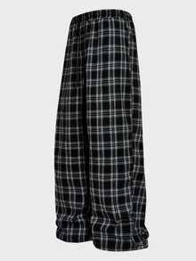 Athstrex Men's Plus Size Casual Plaid Woven Loose Fit Long Pants - Multicolor - View 1